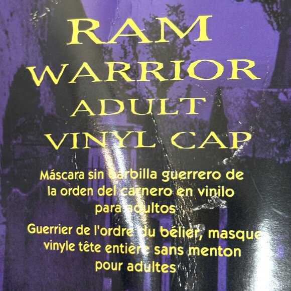 Ram Warrior Vinyl Cap  Mask Fright Asylum NWT NOS VTG - Picture 7 of 11